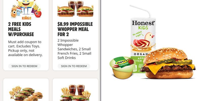 Burger King Menu