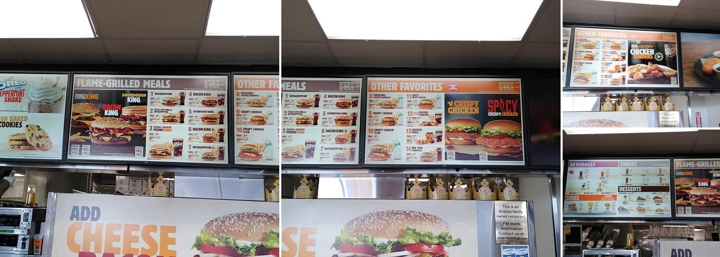 Burger King Menu