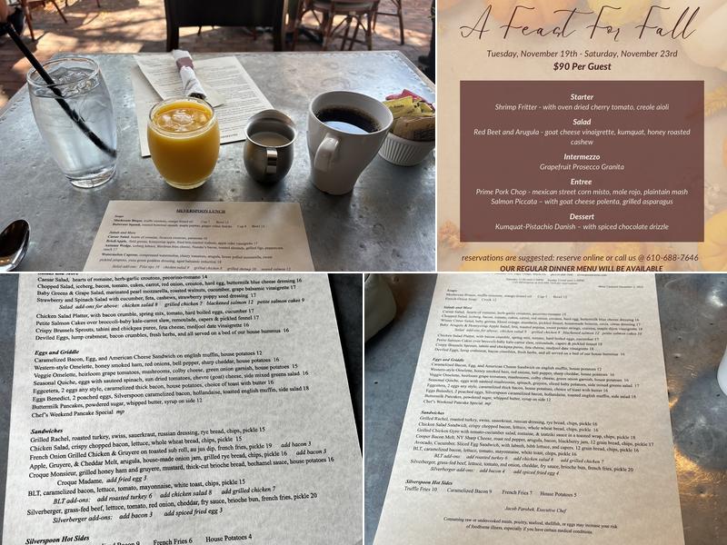 The Silverspoon Menu