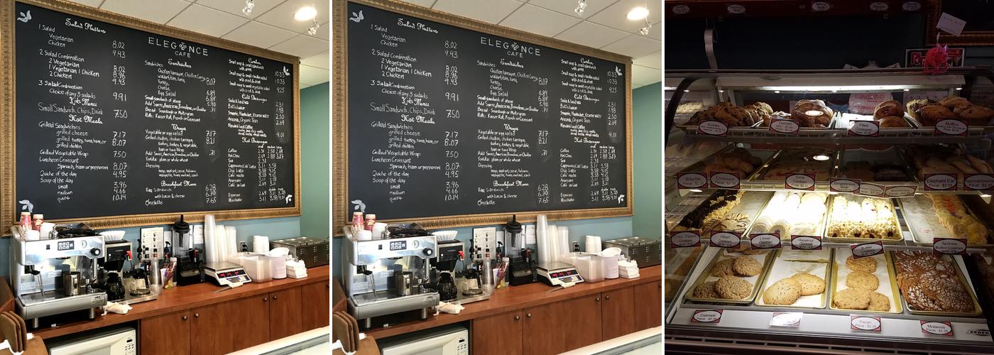 Elegance Cafe Wayne Menu