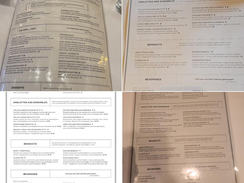 Greenleaf Restaurant Menu