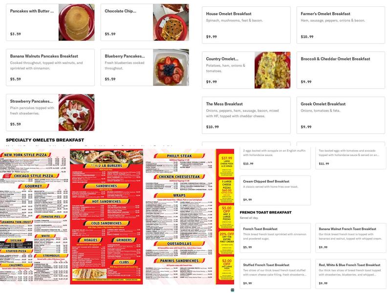 Great Valley Grill & Pizza Menu