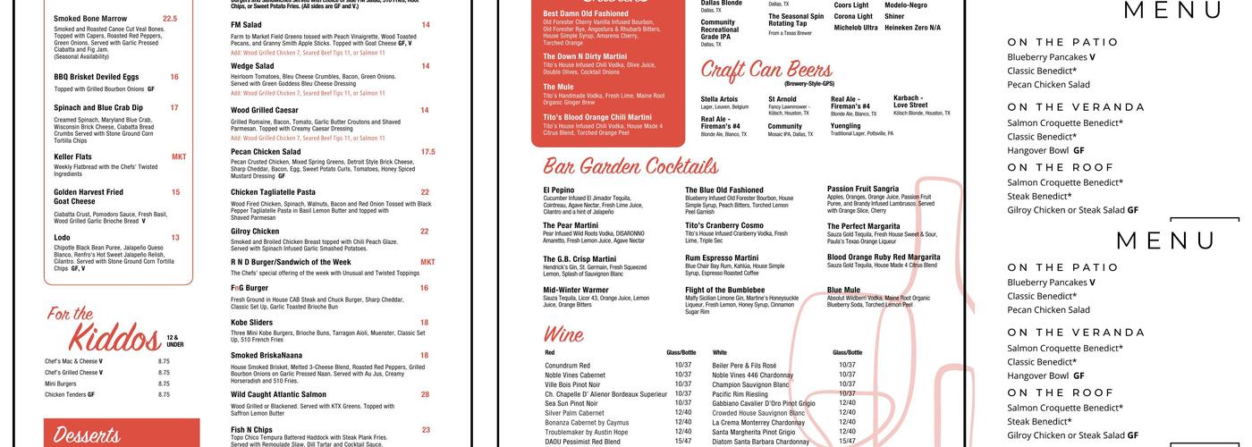 FnG Eats Menu