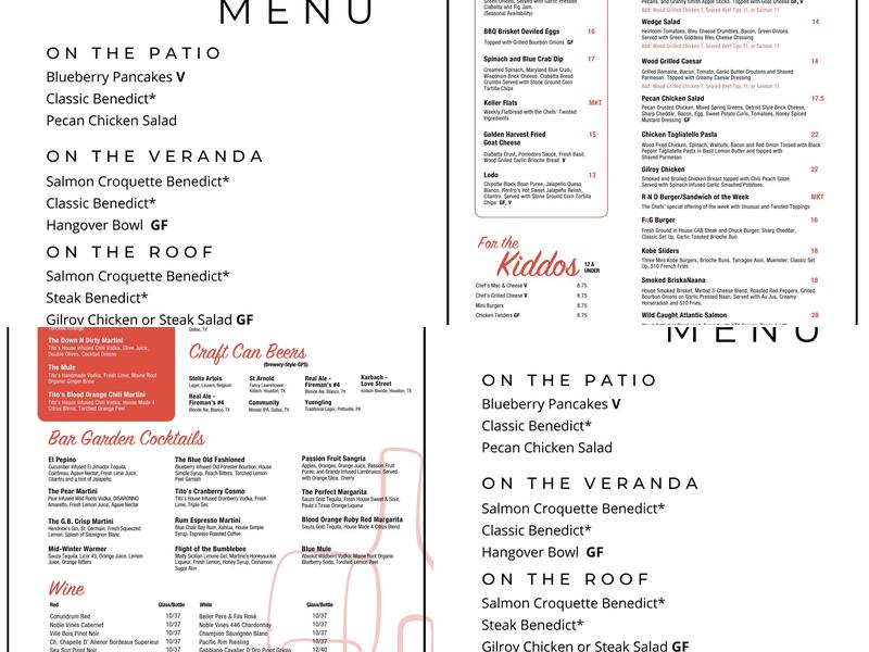 FnG Eats Menu