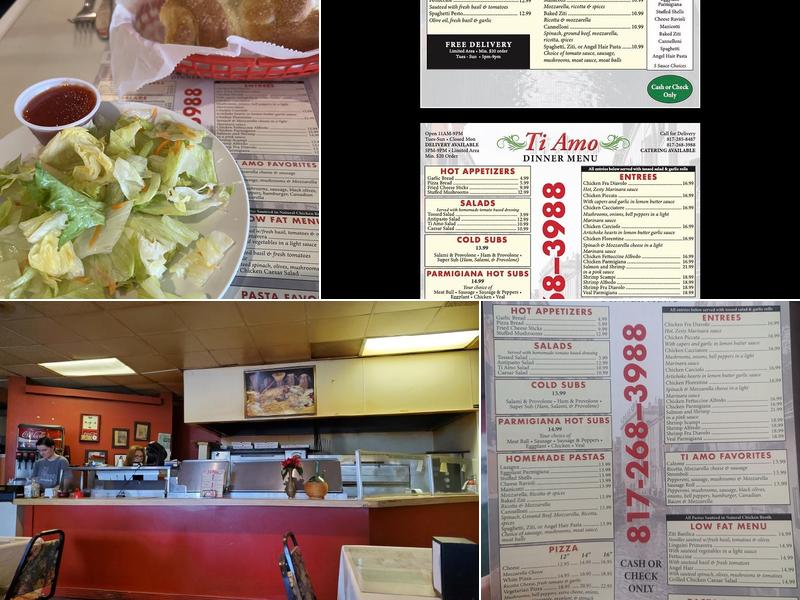 Ti Amo Menu