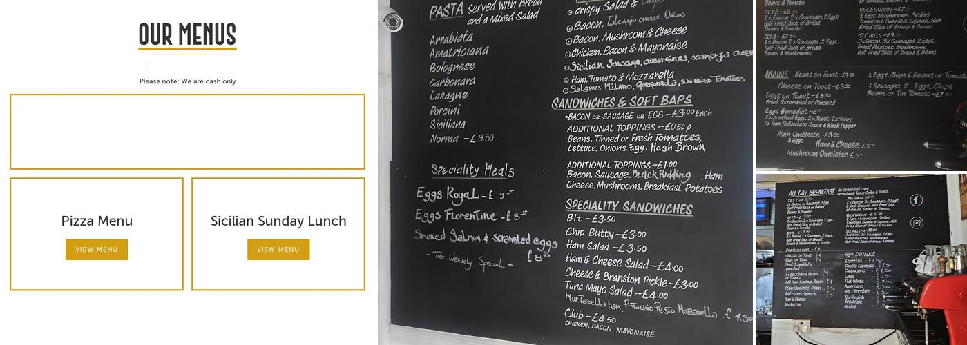 Six Hills Café, Bakery & Pizzeria Menu