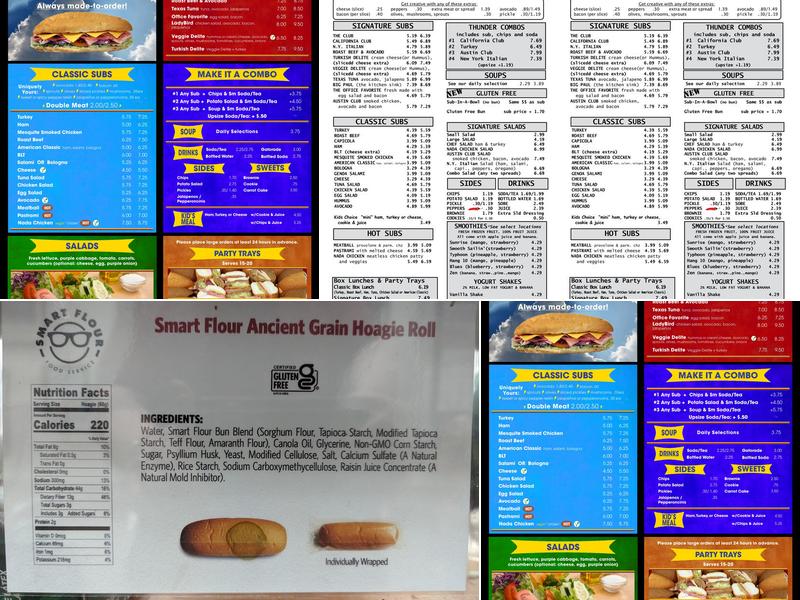 ThunderCloud Subs Menu