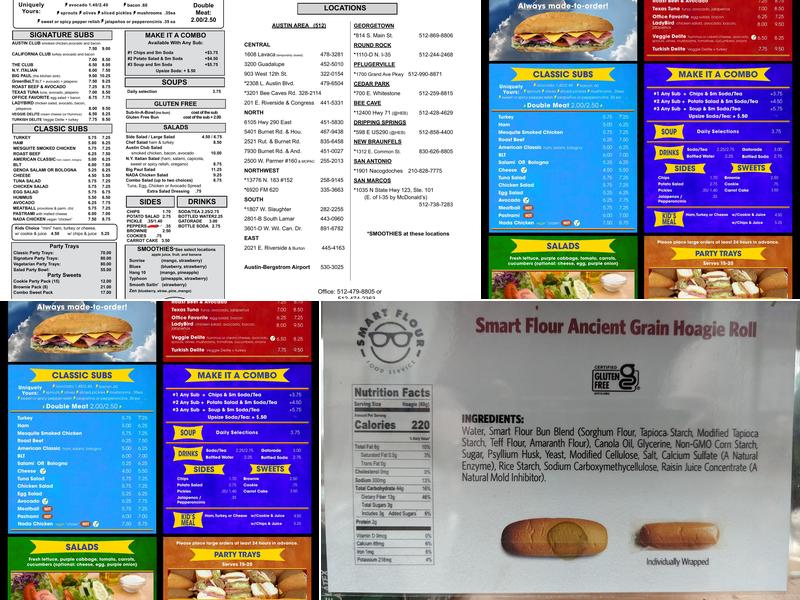 ThunderCloud Subs Menu