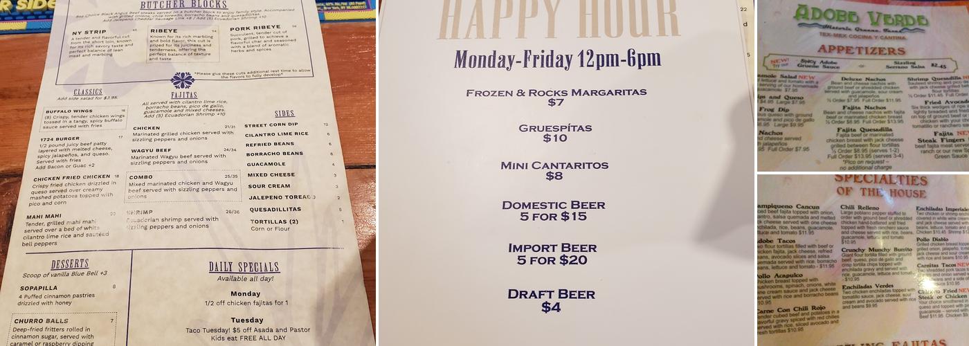 Adobe Verde Menu