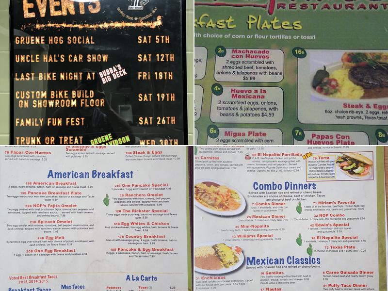El Nopalito Menu