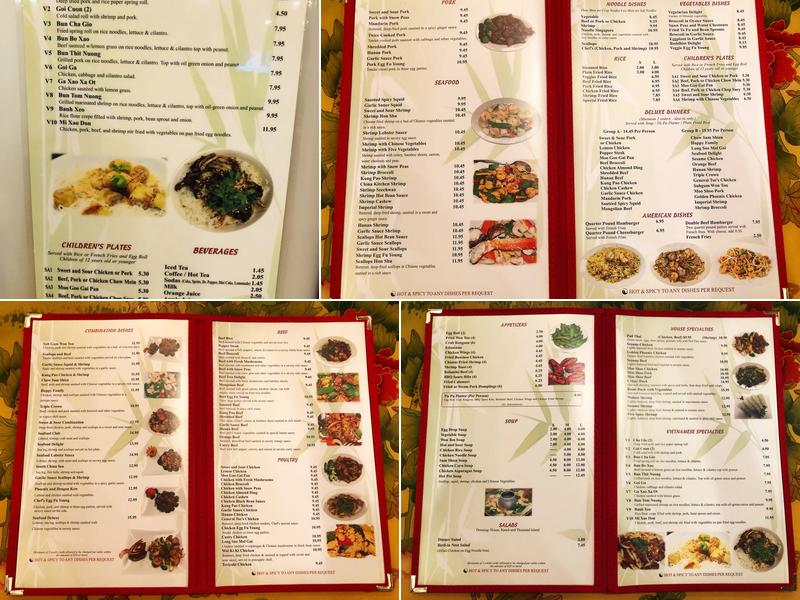 China Kitchen Restaurant Menu