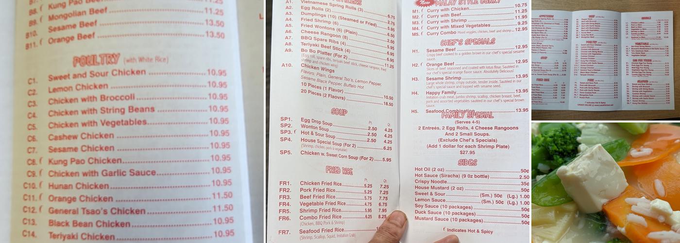 Lee's Kitchen Menu