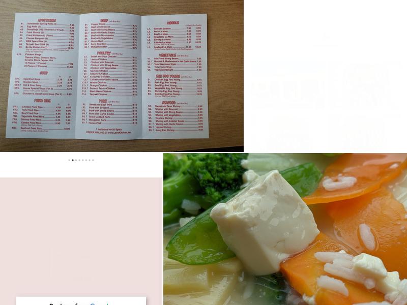 Lee's Kitchen Menu