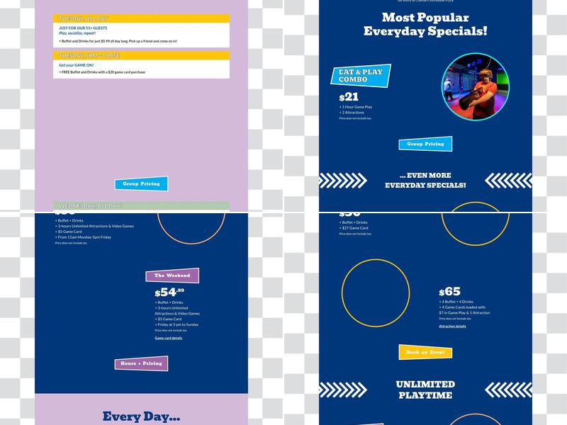 Conroe's Incredible Pizza Company Menu