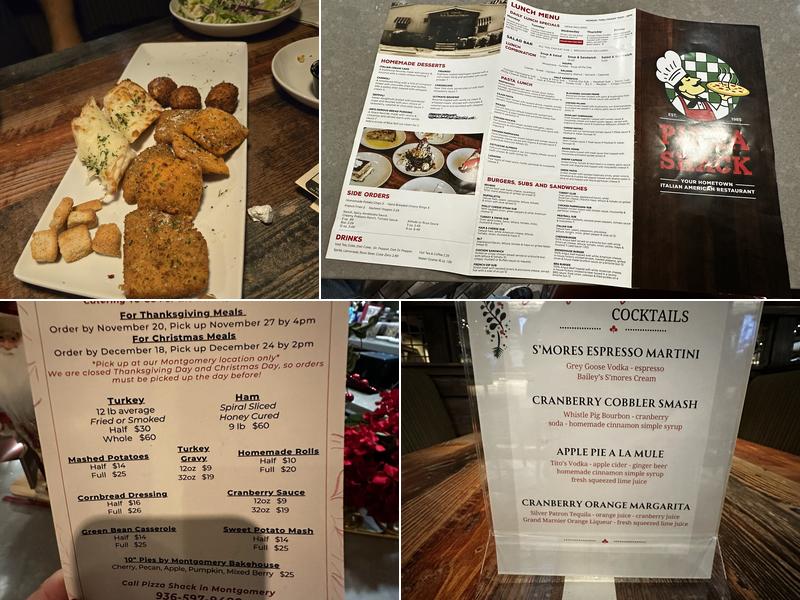 Pizza Shack Menu