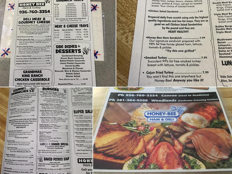 Honey-B-Ham Menu
