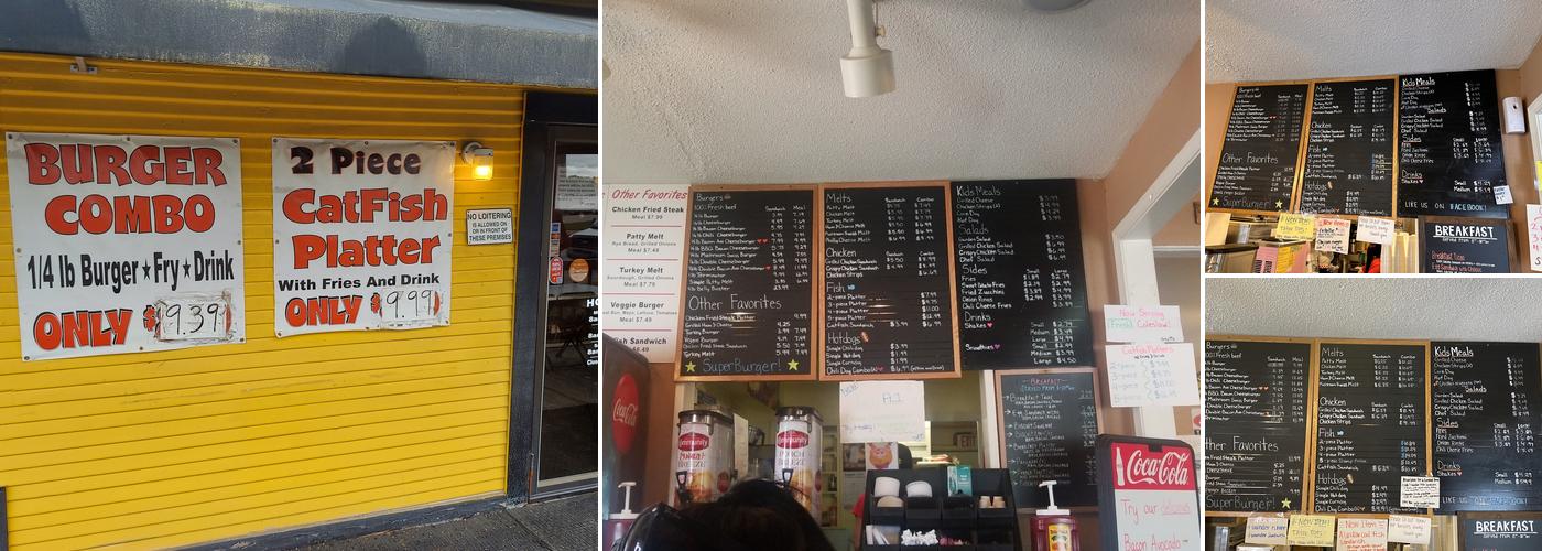 The Original Super Burger Willis Menu