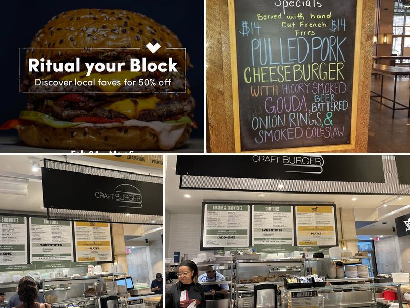 Craft Burger Menu