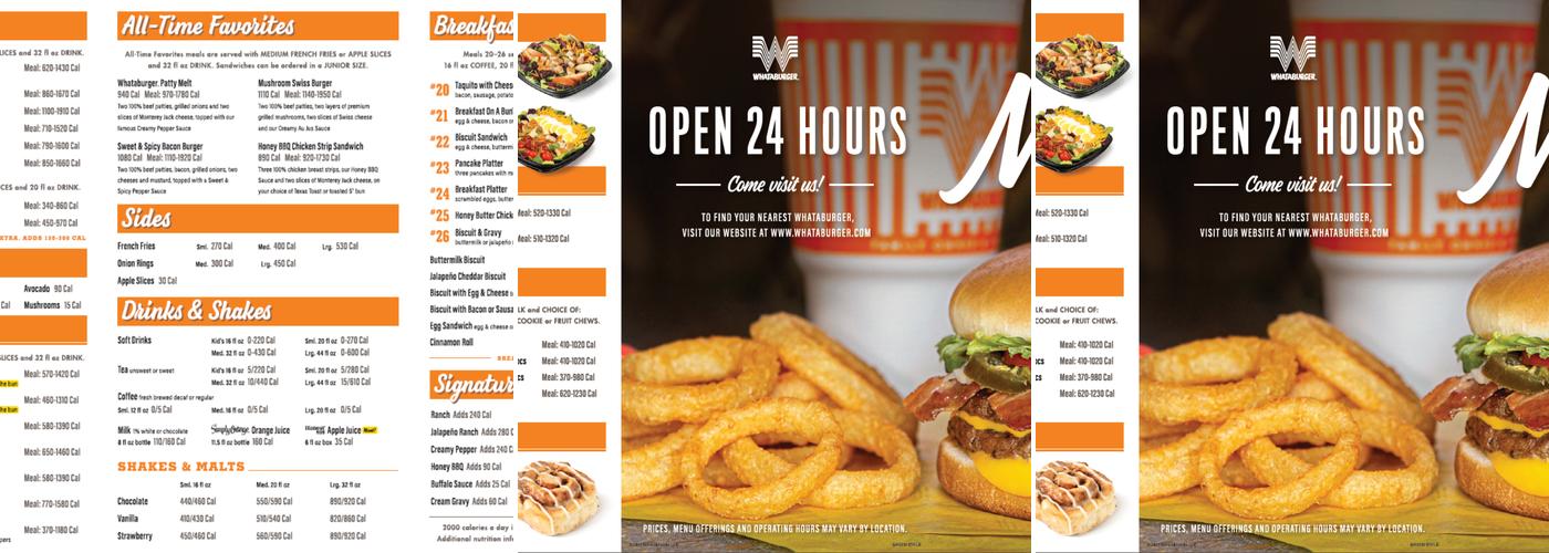 Whataburger Menu