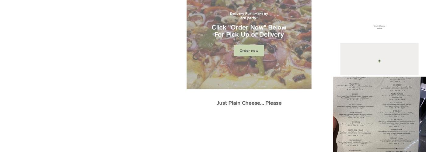 Bend Pizza Kitchen Menu