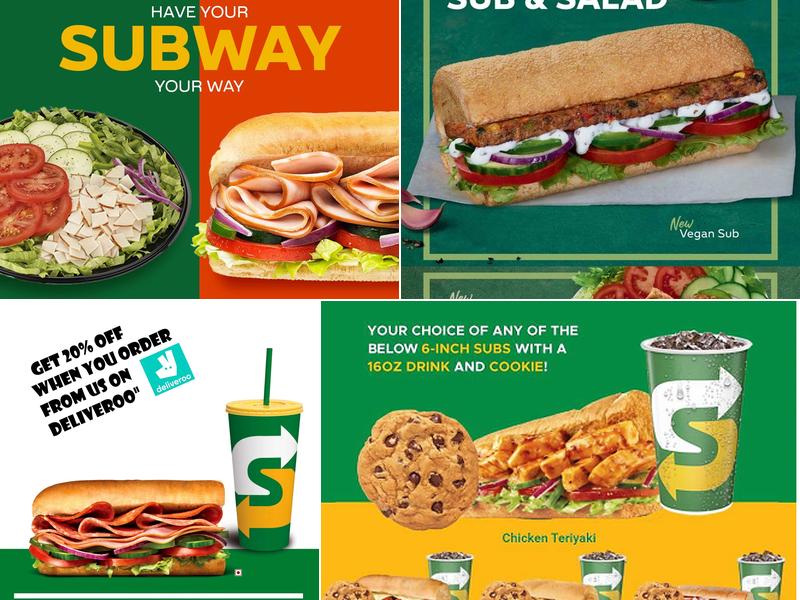 Subway Wellesley Road Menu