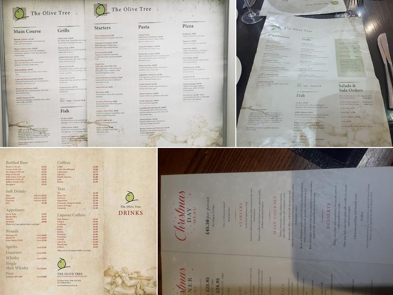 The Olive Tree Menu