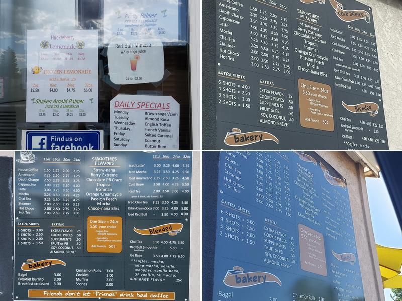 Friends Espresso Menu