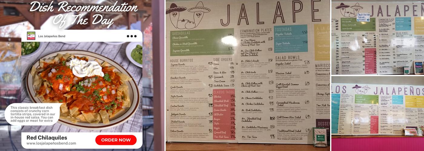 Los Jalapenos Menu