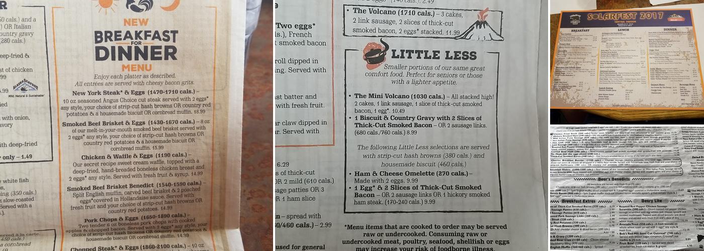 Black Bear Diner Bend Menu