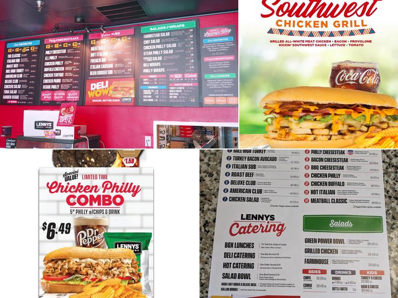 Lennys Grill & Subs Menu