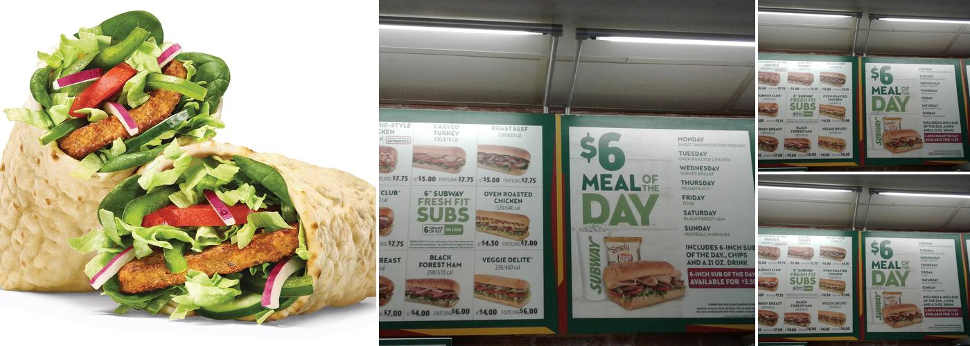 Subway Menu