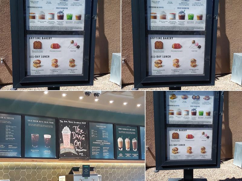 Starbucks Menu