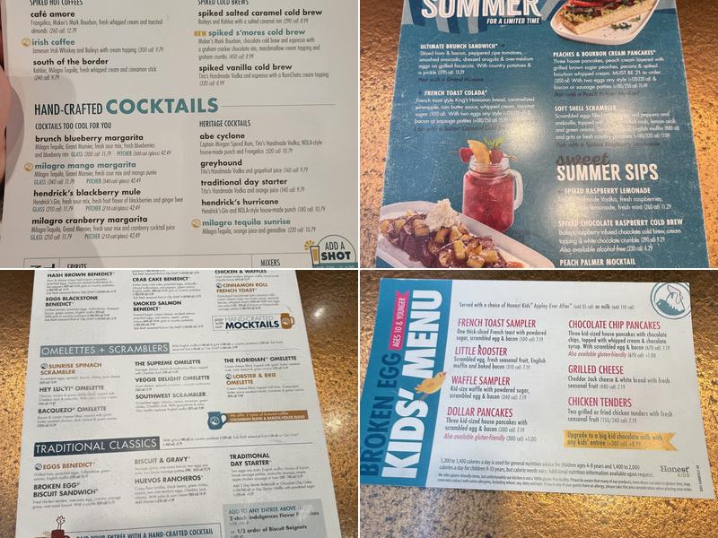Another Broken Egg Cafe Menu
