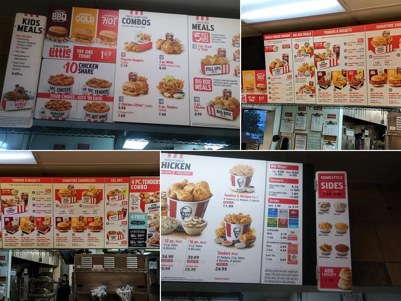 KFC Menu