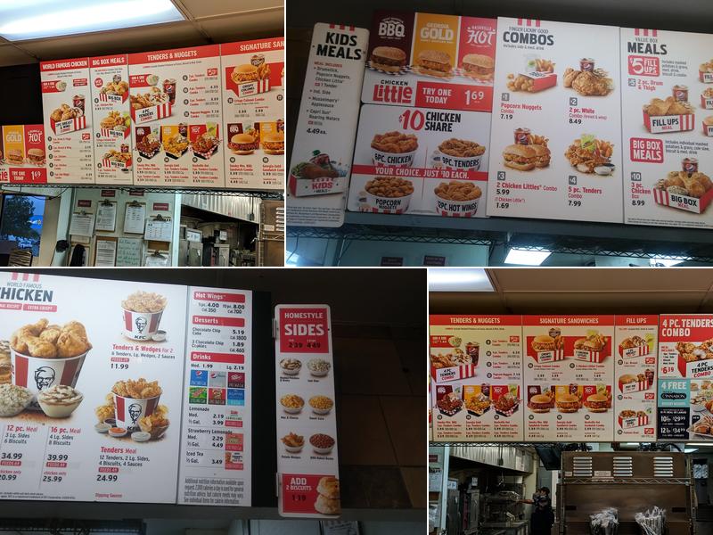 KFC Menu