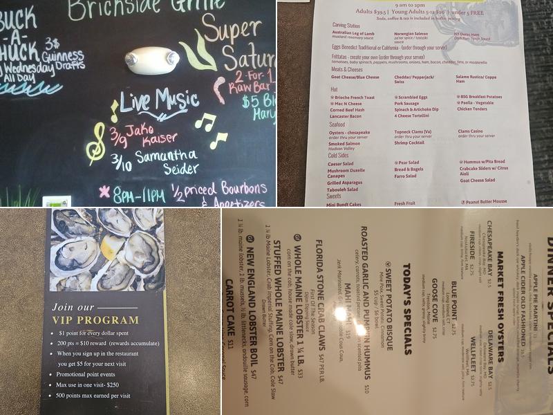 Brickside Grille Menu
