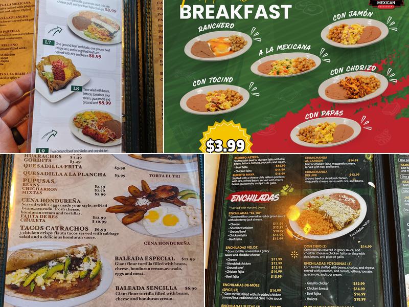 El Tri Menu