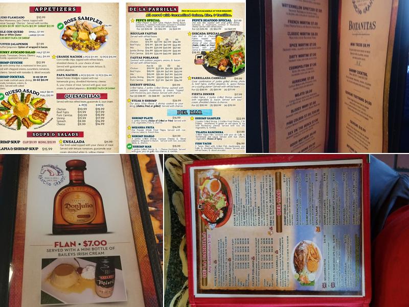 Rancho Grande Bar and Grill Menu