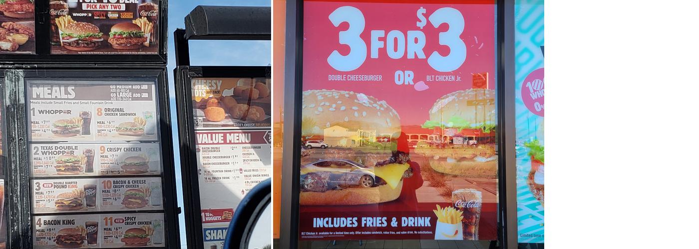 Burger King Menu