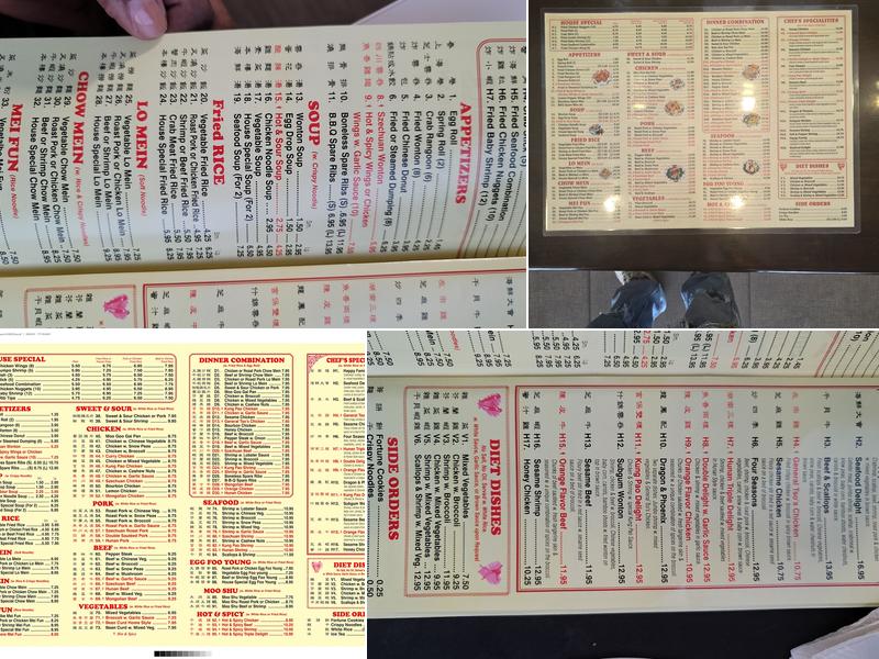 GREAT WALL Menu