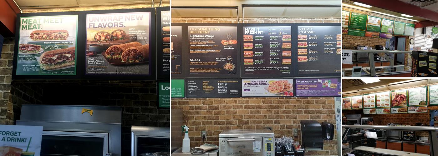 Subway Menu