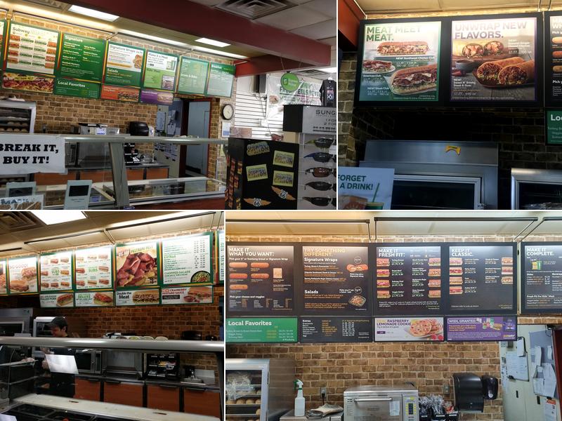 Subway Menu