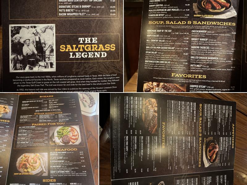 Saltgrass Steak House Menu