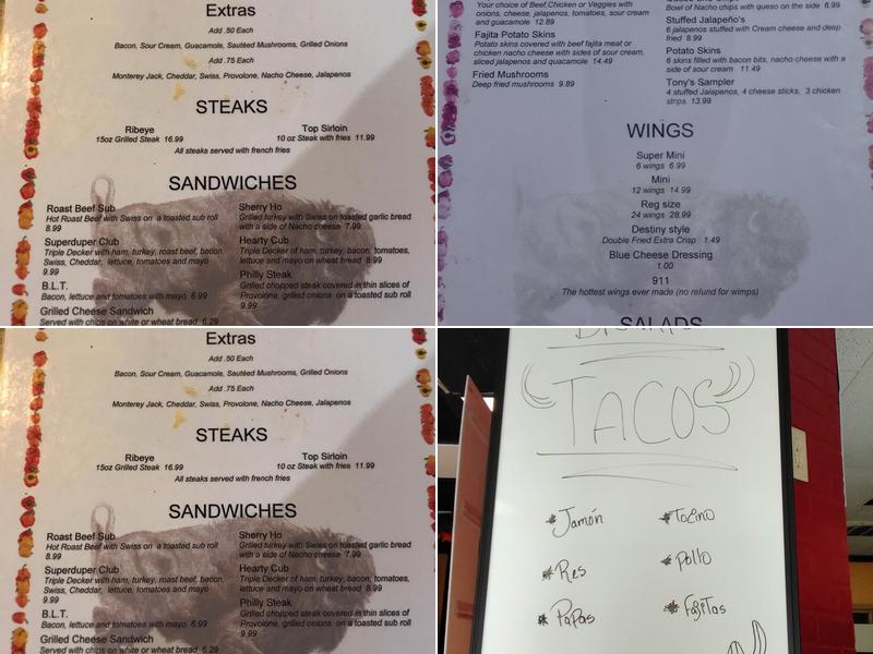 19th Hole Grill & Bar Menu