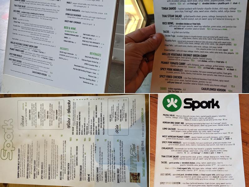 Spork Menu