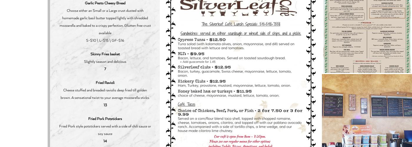 Silverleaf Café Menu