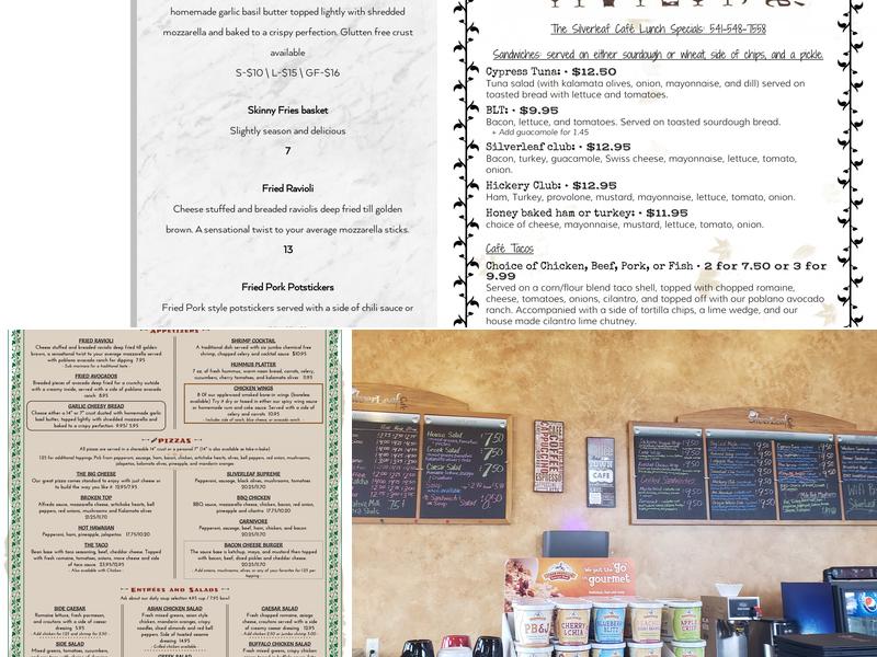 Silverleaf Café Menu