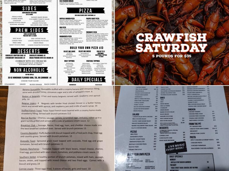 Pacific Yard House Menu