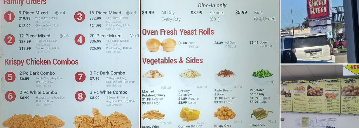 Hartz Chicken #185 Menu