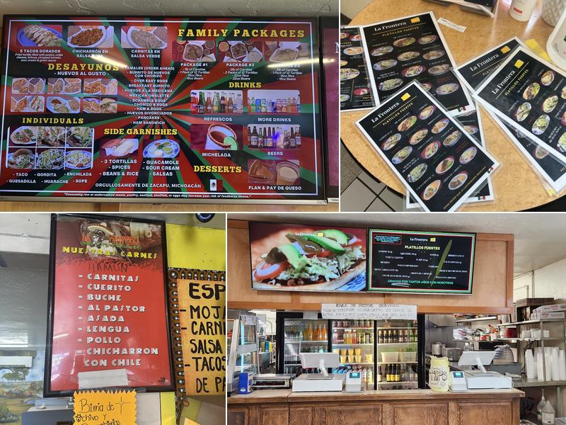 La Frontera Menu